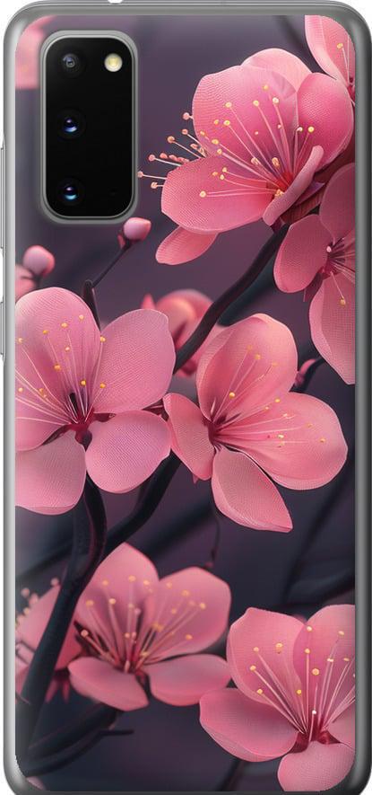 Чехол на Samsung Galaxy S20 Пурпурная сакура (6075t-1824-42517) Чехол на Samsung Galaxy S20 Пурпурная сакура (6075t-1824-42517)