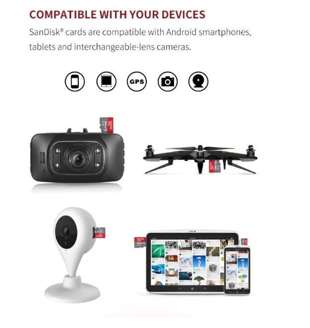 Карта памяти SanDisk A1 SDSQUAC-256G-CN6MN MicroSD 256Gb (25043137) - фото 2 Карта памяти SanDisk A1 SDSQUAC-256G-CN6MN MicroSD 256Gb (25043137) - фото 2