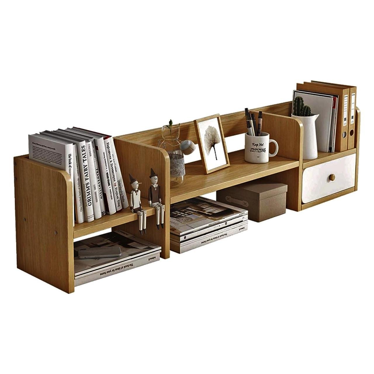 Полка-надстройка настольная из дерева Олинарес сиена (АКД-000105)