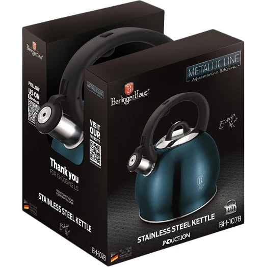 Чайник металевий Berlinger Haus 3 л (BH-1078N) - фото 3 Чайник металевий Berlinger Haus 3 л (BH-1078N) - фото 3