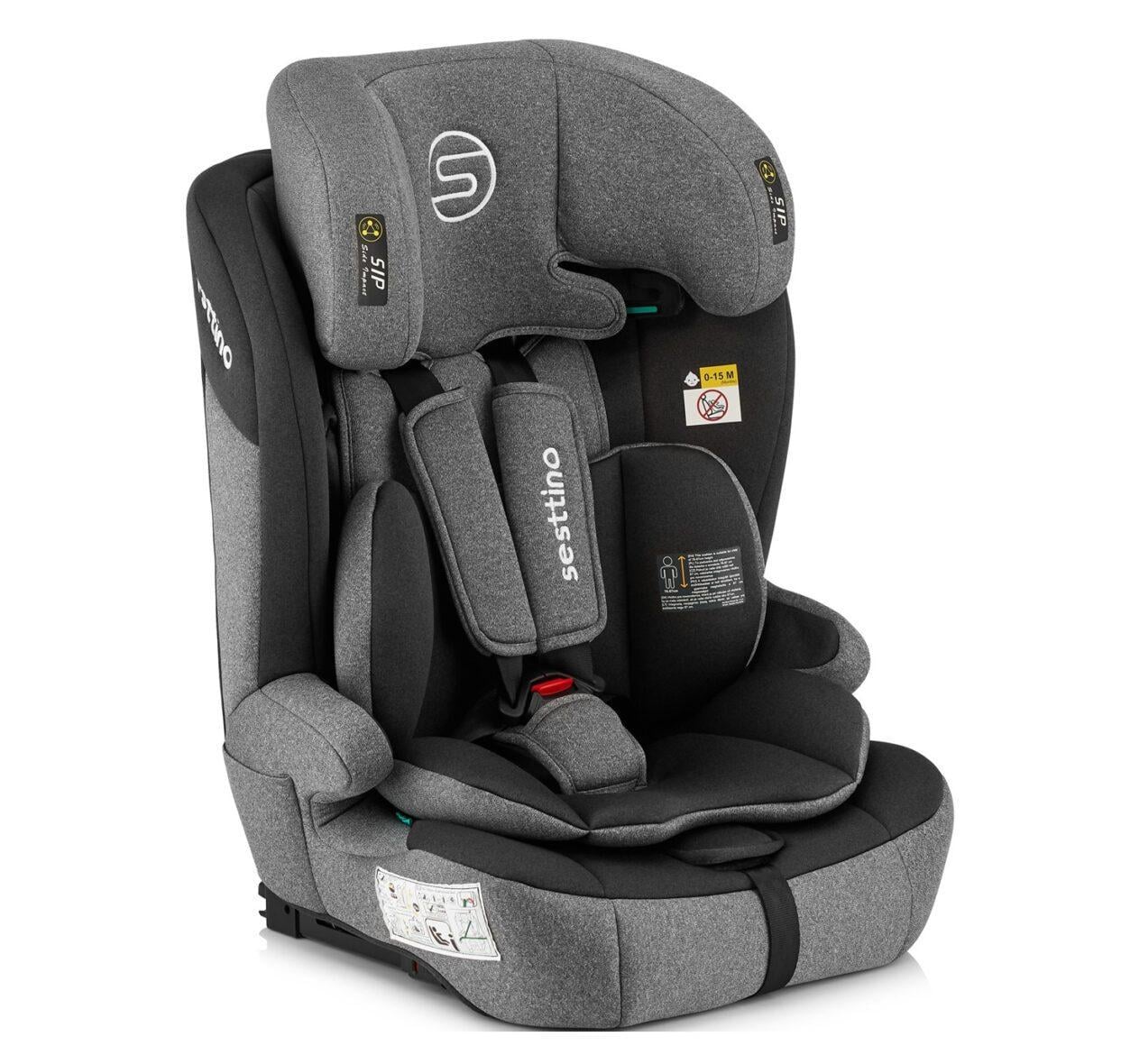 Автокресло для детей Sesttino Rocker Isofix i-Size с Top Tether/SIP-защитой 9–36 кг 76–150 см Grey (36094954)