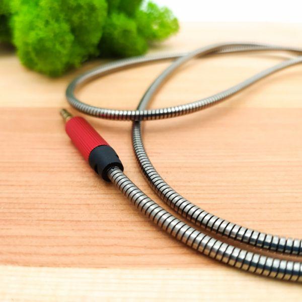 Аудіокабель Aux металевийй посилений 3,5 мм 1,5 м - фото 3 Аудіокабель Aux металевийй посилений 3,5 мм 1,5 м - фото 3