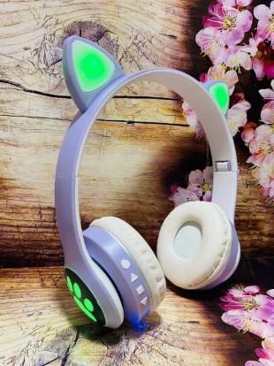 Наушники беспроводные Cat Ear Purple VZV-23M с кошачьими ушками и подсветкой Фиолетовый - фото 4 Наушники беспроводные Cat Ear Purple VZV-23M с кошачьими ушками и подсветкой Фиолетовый - фото 4