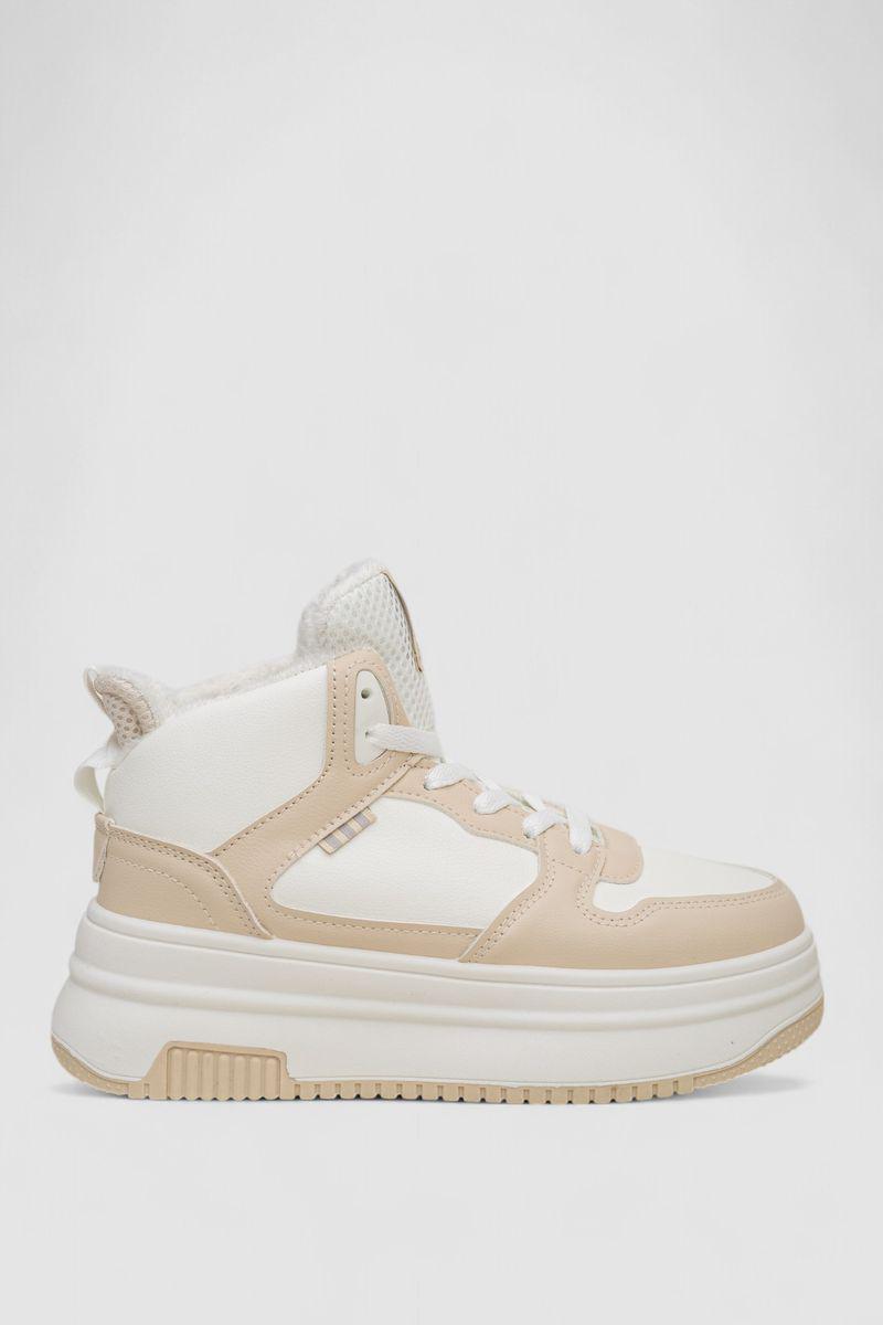 Кроссовки женские зимние Stilli 248RAM09 р. 38 Бело-бежевый (115630_831707)