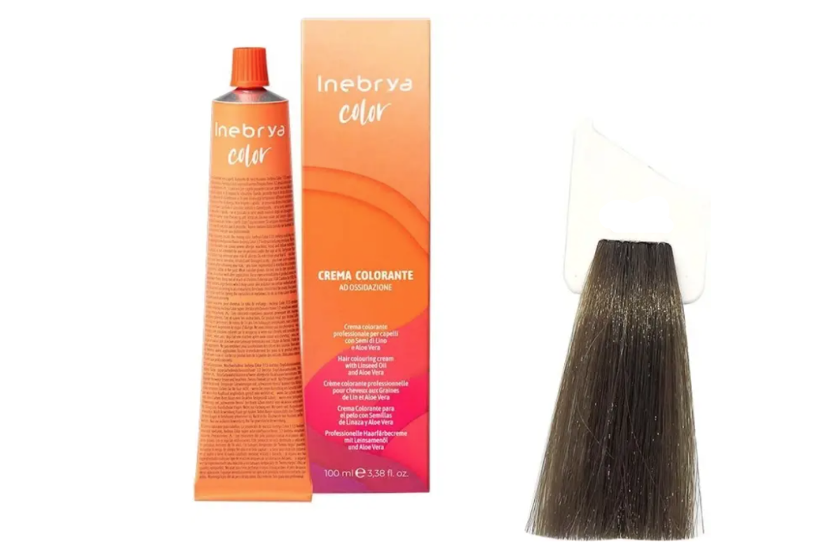 Крем-краска для волос INEBRYA Color с содержанием аммиака 100 мл 6/0 Темно-русый Крем-краска для волос INEBRYA Color с содержанием аммиака 100 мл 6/0 Темно-русый