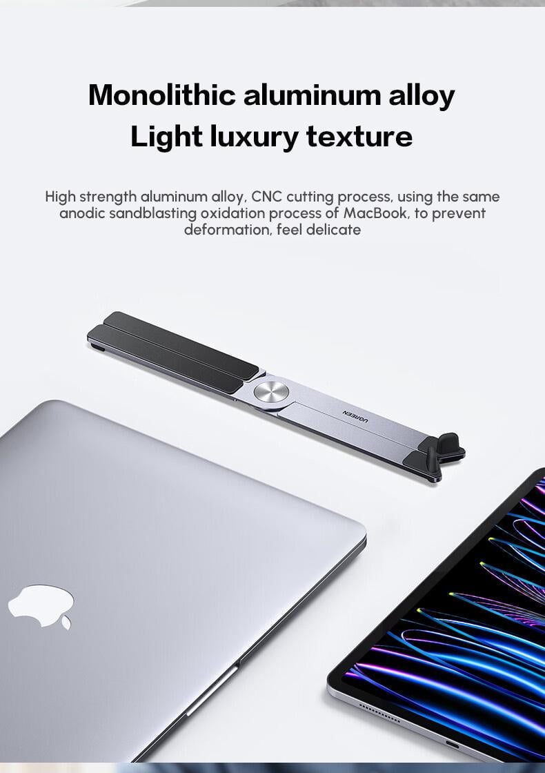 Підставка для ноутбука UGREEN до 17.3" Темно-сірий (35844) - фото 7