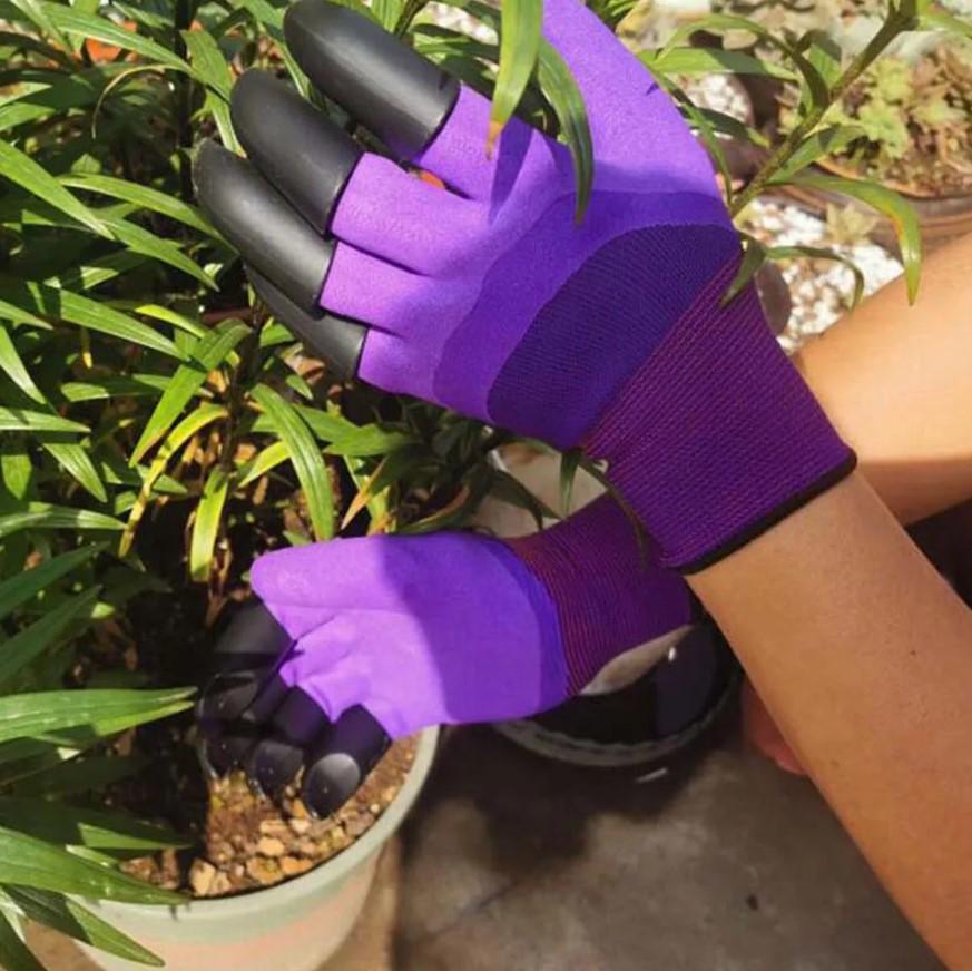 Перчатки садовые Garden gloves Фиолетовый (119-8628569) - фото 4