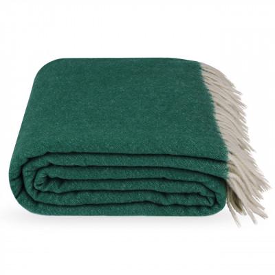 Плед бовария дабл 140х200 см Бело-Зеленый - фото 1