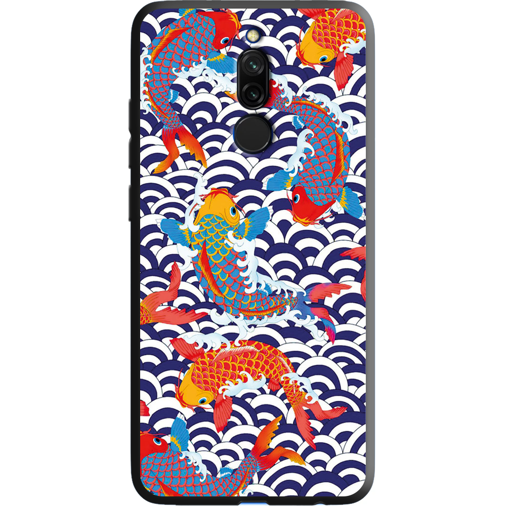 Чохол Boxface Xiaomi Redmi 8 Koi Fish Чорний силікон (38411-up2477-38679)