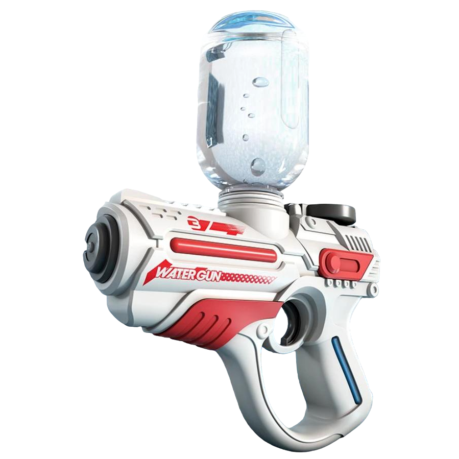 Пистолет водный детский Water Gun Space на аккумуляторе 200 мл Бело-красный (82965556)