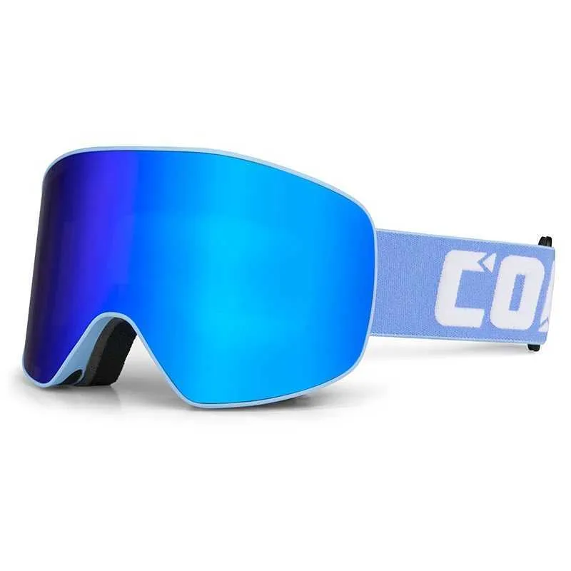 Маска гірськолижна Copozz GOG-2919 Anti-Fog Ski Unisex магнітна захист від ультрафіолету Blue (60608)