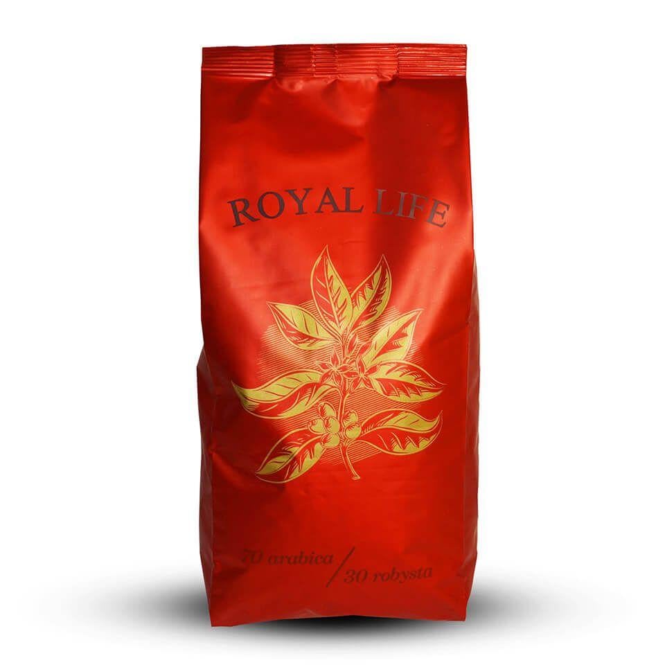 Кофе в зернах Royal-Life купаж 70% арабика 30% робуста 1 кг (1764213495) - фото 1