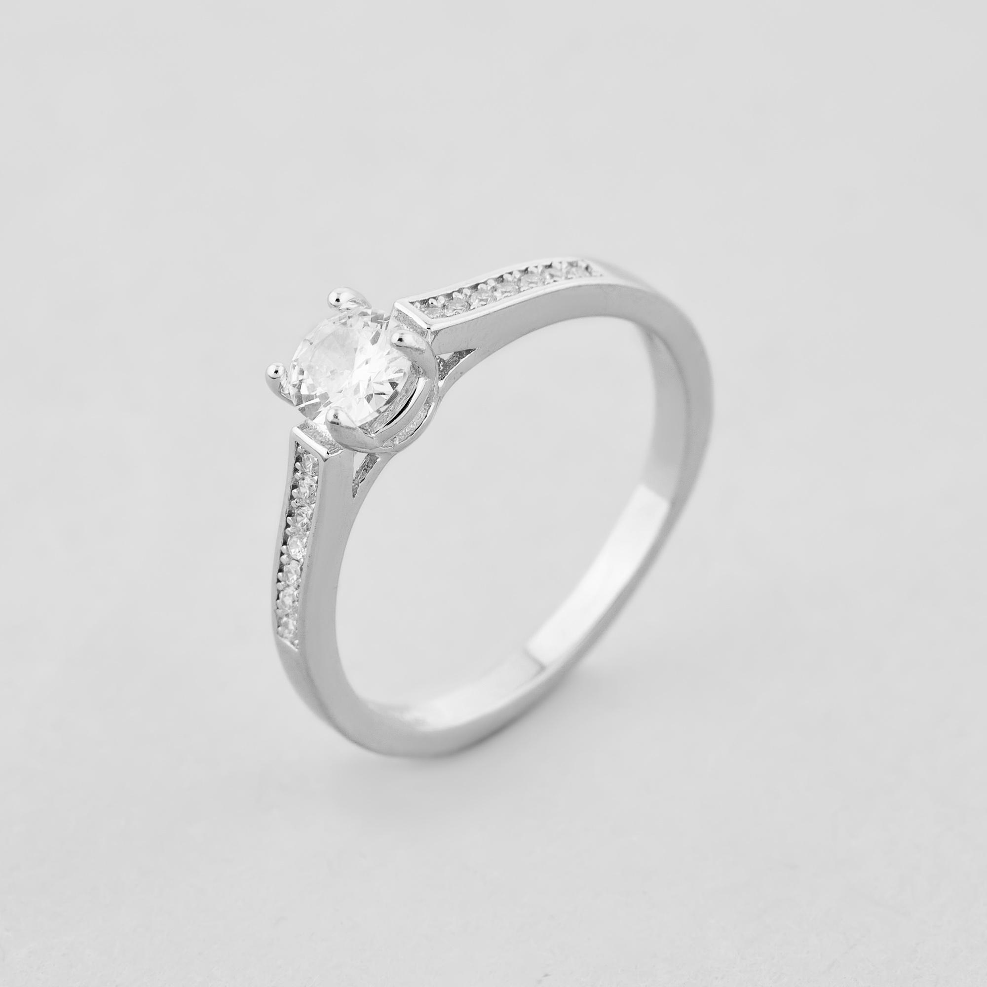 Серебряное кольцо Minimal Искренние слова р. 18 (13045)