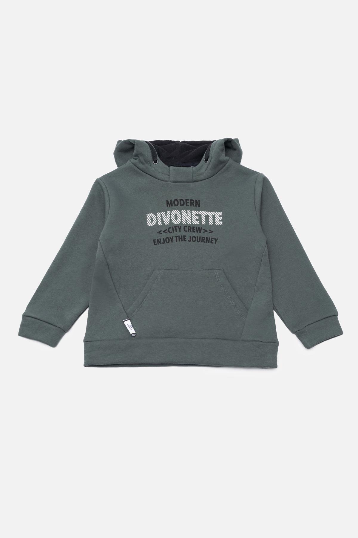 Худи для мальчика 116 см Темно-Зеленый (SKT000944321)