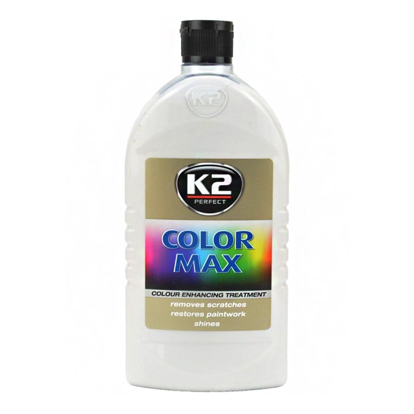 Поліроль восковий для кузова K2 Color Max білий 500мл - фото 1 Поліроль восковий для кузова K2 Color Max білий 500мл - фото 1