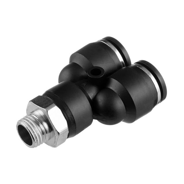 Соединение цанговое Y-образное Intertool для полиуретановых шлангов 12х12 мм 1/4" наружная резьба (PT-2379)