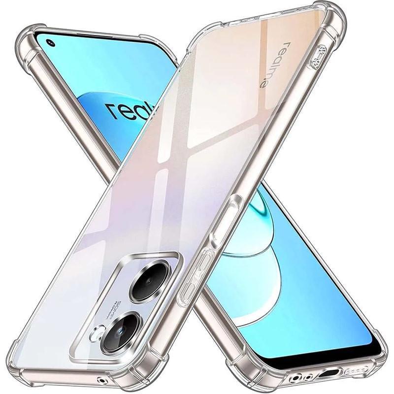 Противоударный TPU чехол GETMAN Ease logo усиленные углы Full Camera для Realme 10 4G Прозрачный (Безцветный)