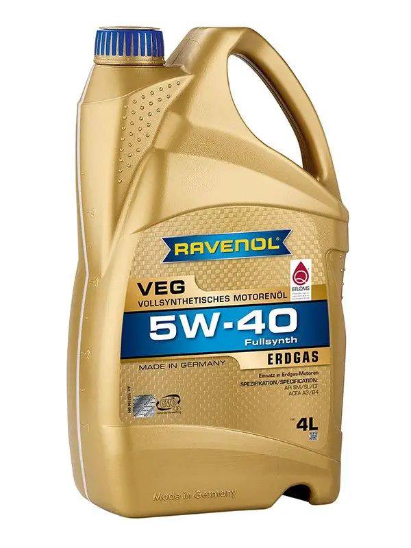 Моторне мастило RAVENOL 5W-40 VEG SP A3/B4 для авто на газу 4 л (1131100-004)