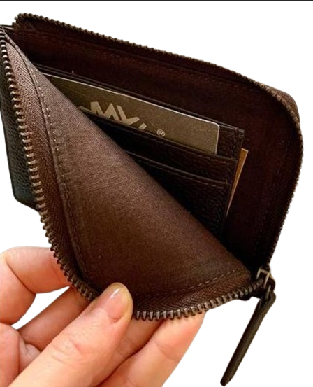 Гаманець чоловічий Timberland шкіряний з відділом для кредитних карток Темно-коричневий (4630356) - фото 3