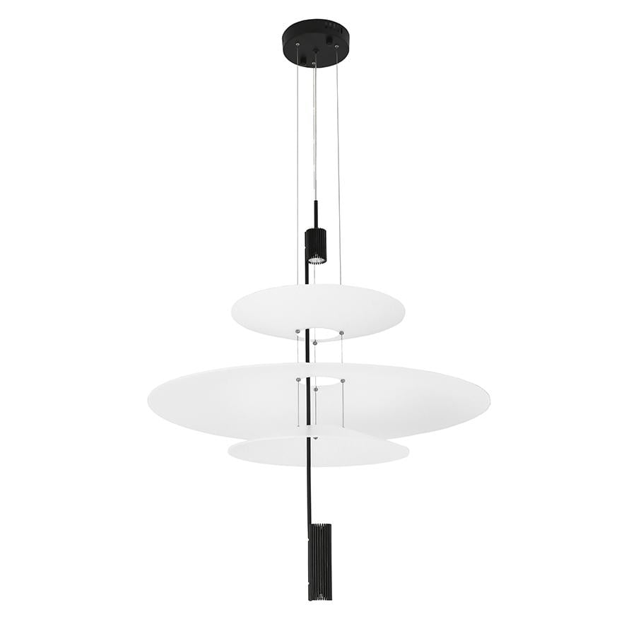 Люстра підвісна декоративна Levistella 792D1183 BK світлодіодна Чорний (360/680/360)