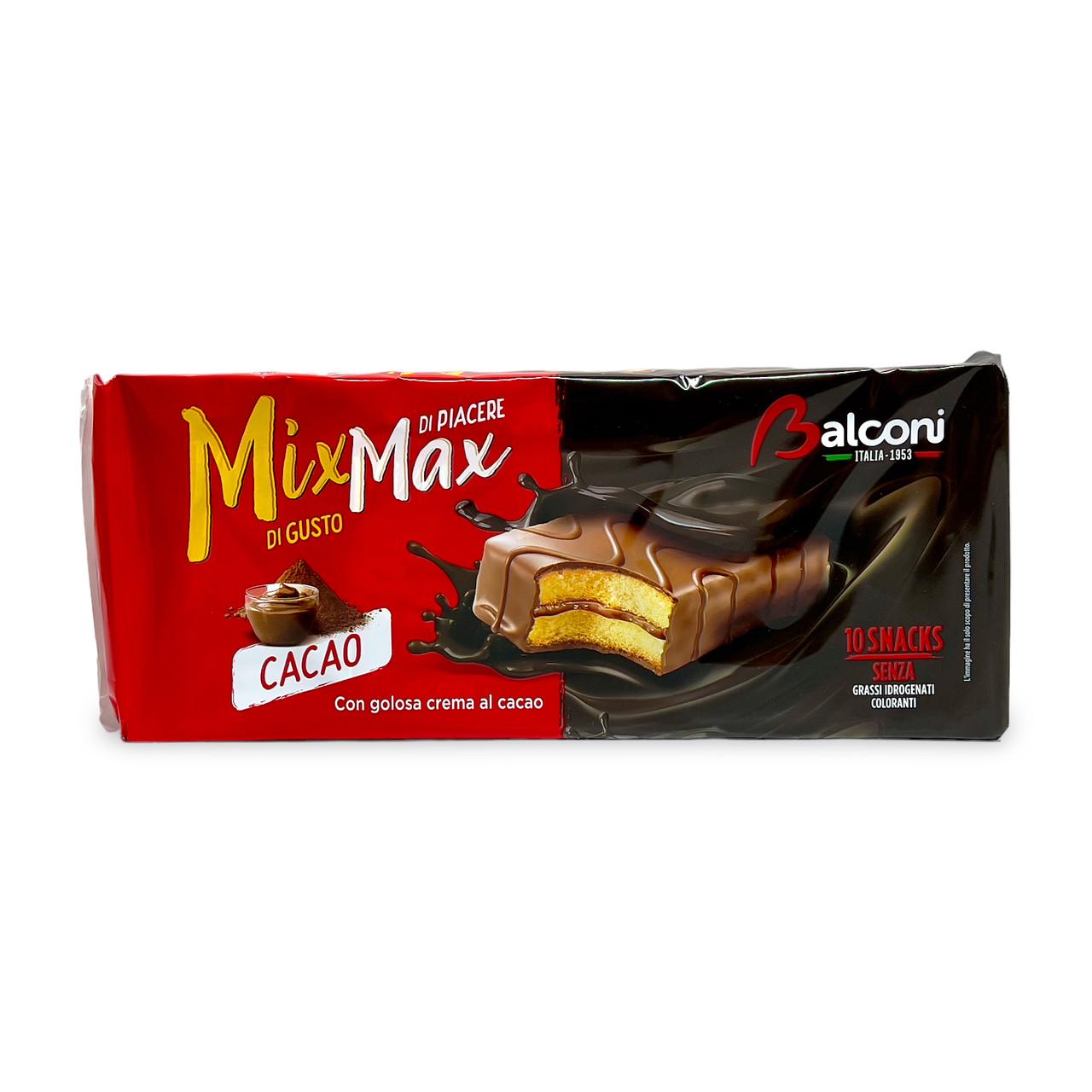 Бесцветные BALCONI Mix max di gusto cacao в шоколаде с шоколадным кремом 10x35 г (2013751934)