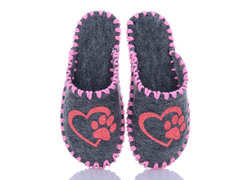 Тапочки фетровые женские VENDS 222 р. 36-37 Серый