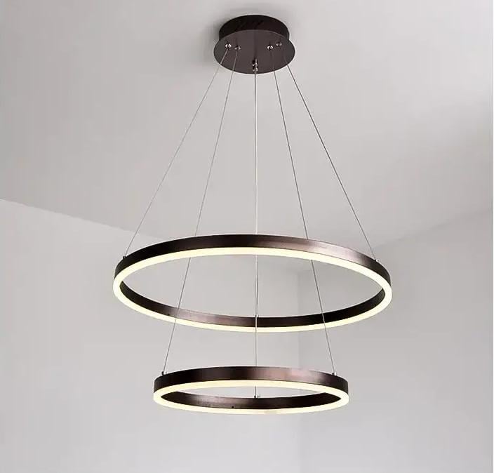 Люстра LED Олимпия PJ812 с пультом 60/80 см Коричневый (7037411)