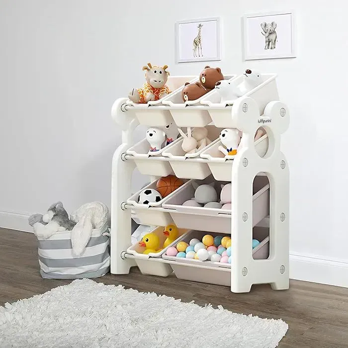 Органайзер для игрушек и вещей Lumpurini Michele M 10 контейнеров 4 яруса (C-KC003w) - фото 2 Органайзер для игрушек и вещей Lumpurini Michele M 10 контейнеров 4 яруса (C-KC003w) - фото 2