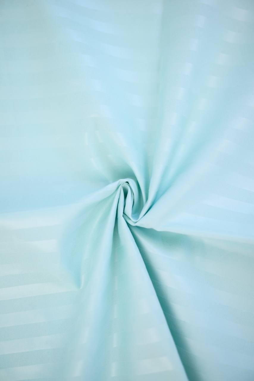 Комплект постельного белья Signorina Siena из страйп-сатина полуторный 50х70 см/70х70 см Мятный (0013P) - фото 5