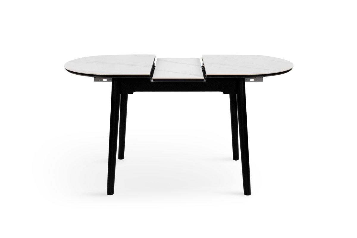 Стол обеденный Микс Мебель 1100/1400х750 мм Черно-белый (XS-1309) - фото 2 Стол обеденный Микс Мебель 1100/1400х750 мм Черно-белый (XS-1309) - фото 2