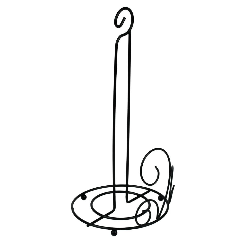 Підставка для паперових рушників Ornament металева, з дизайнерським оформленням, 15х30 см Чорний (R99099)
