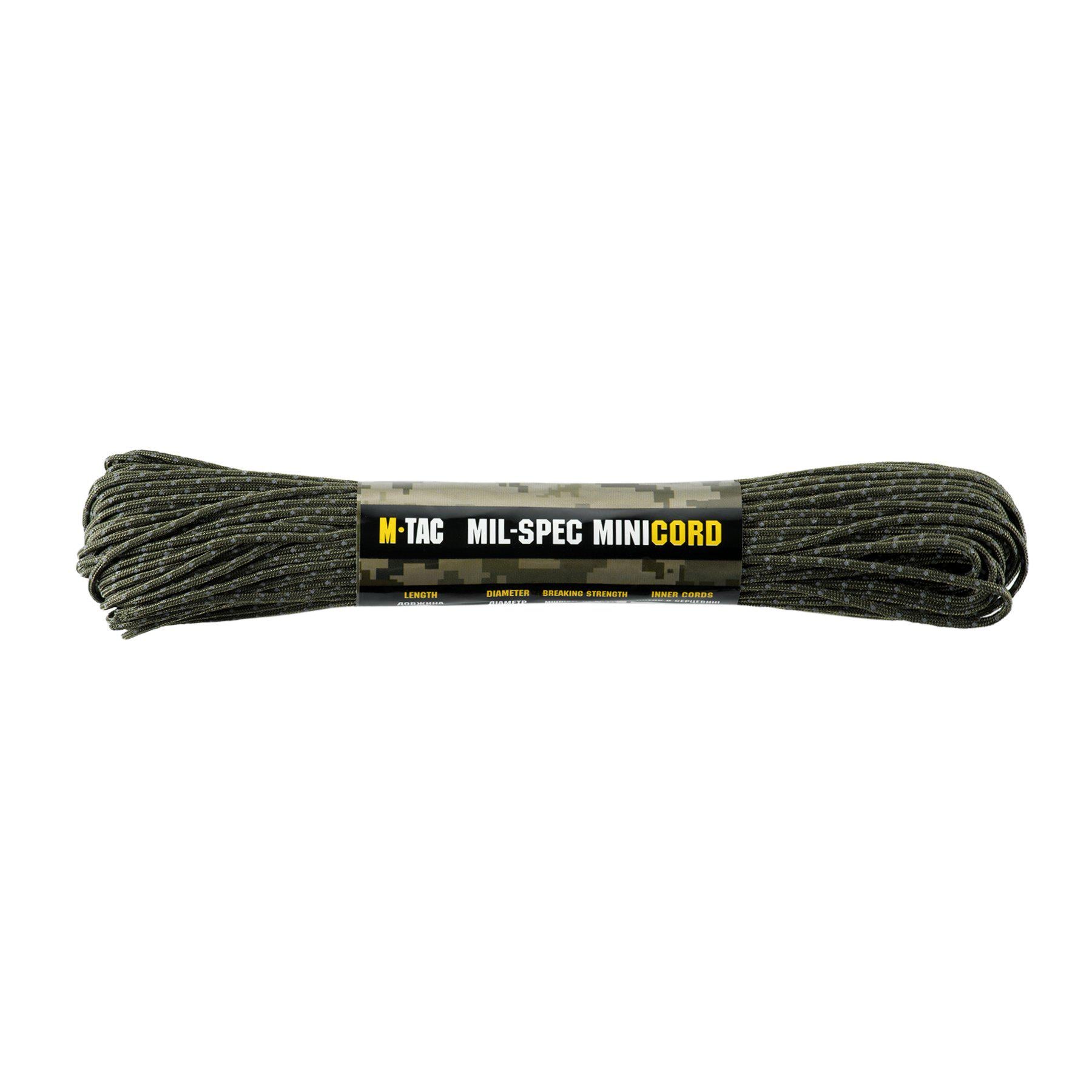 Паракорд M-Tac Minicord Mil-Spec 30 м Ranger Green Reflective