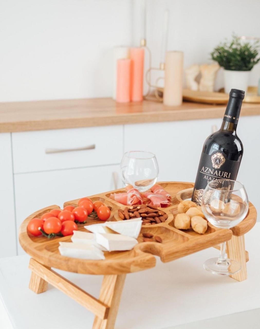 винный столик Дубовый 50x30 см (33089717)