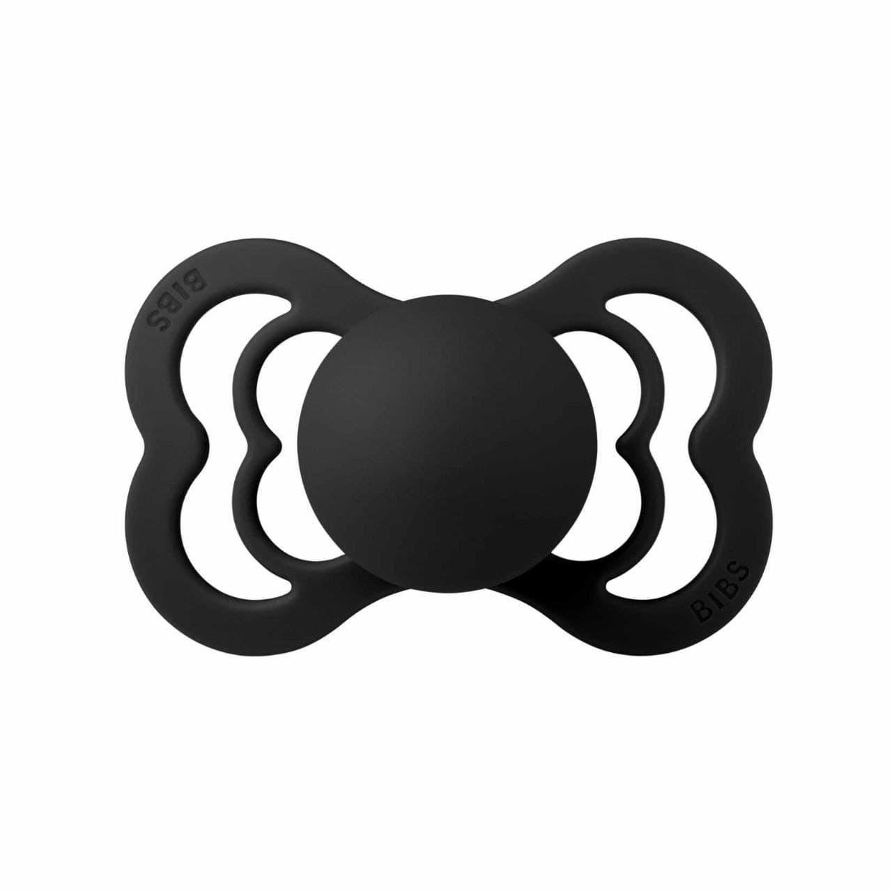 Пустышка ортодонтическая Bibs SUPREME 6/18 мес. Black