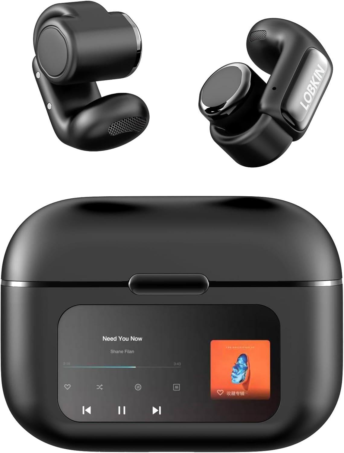Наушники беспроводные Bluetooth LOBKIN S18 Open Ear Clip-On Earbuds Черный (11118)