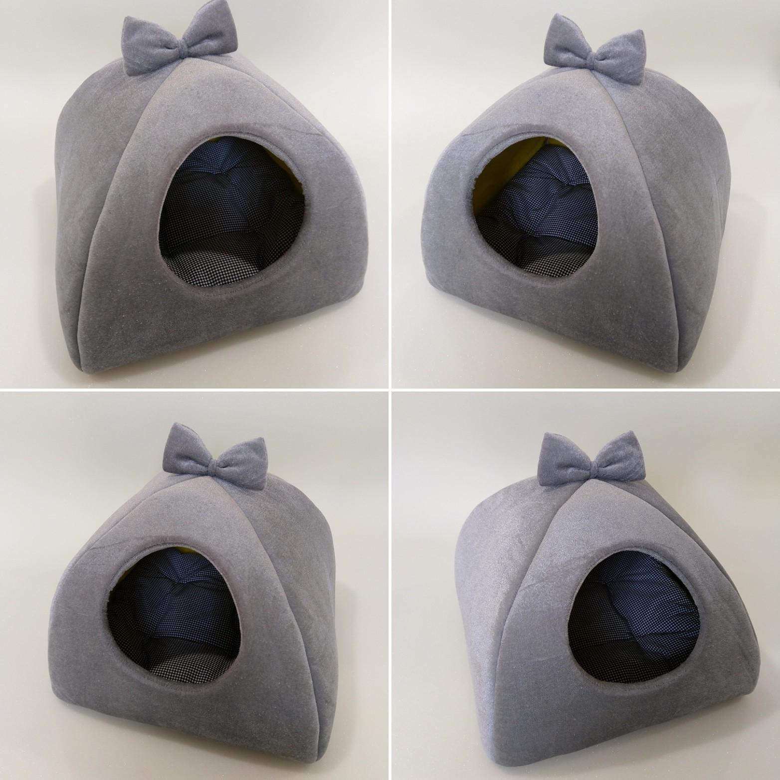 Будиночок-лежак для собак і кішок Luch home з подушкою 40х40х35 см Світло-сірий (26881543) - фото 2 Будиночок-лежак для собак і кішок Luch home з подушкою 40х40х35 см Світло-сірий (26881543) - фото 2