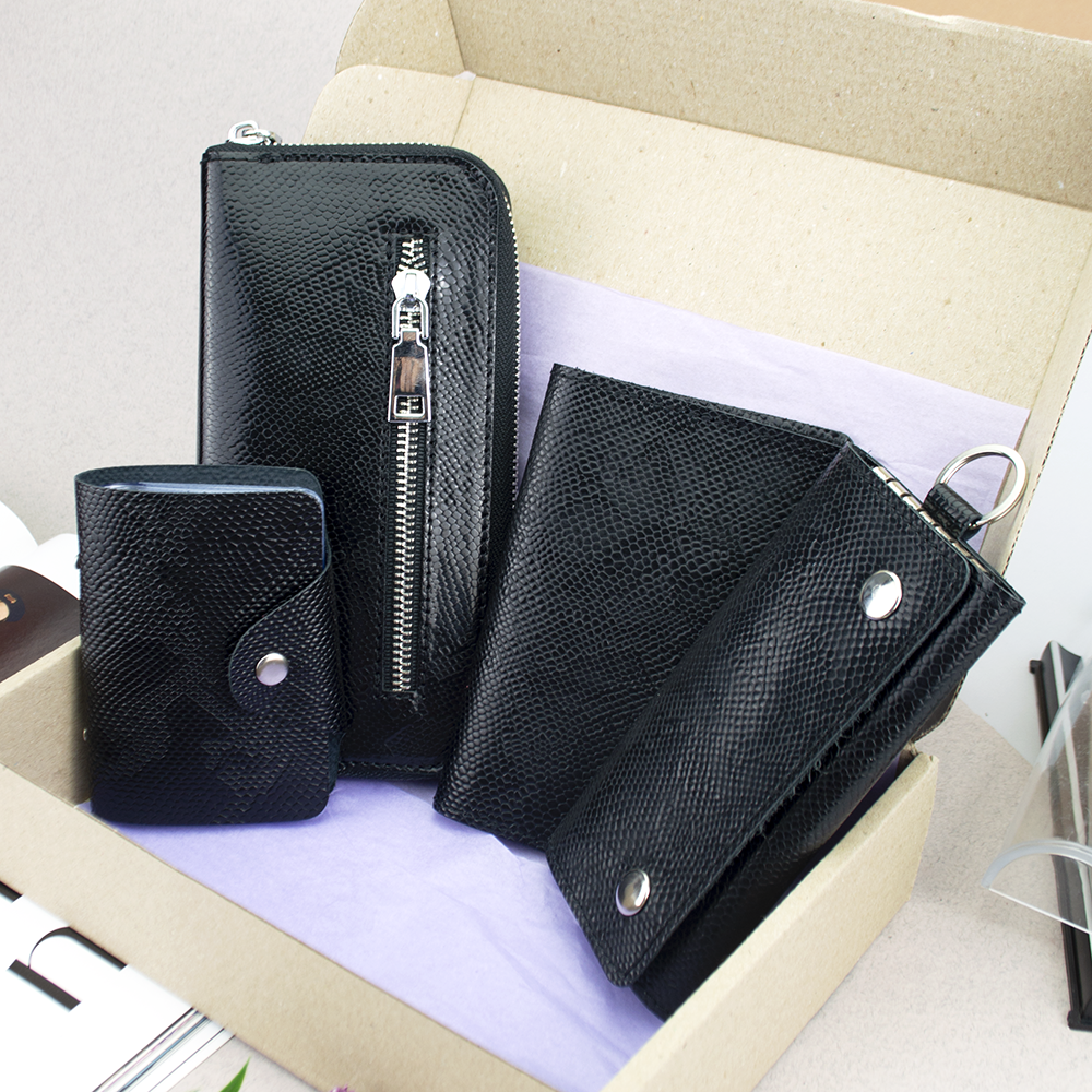 Подарочный набор №27 Питон 4 предмета Черный