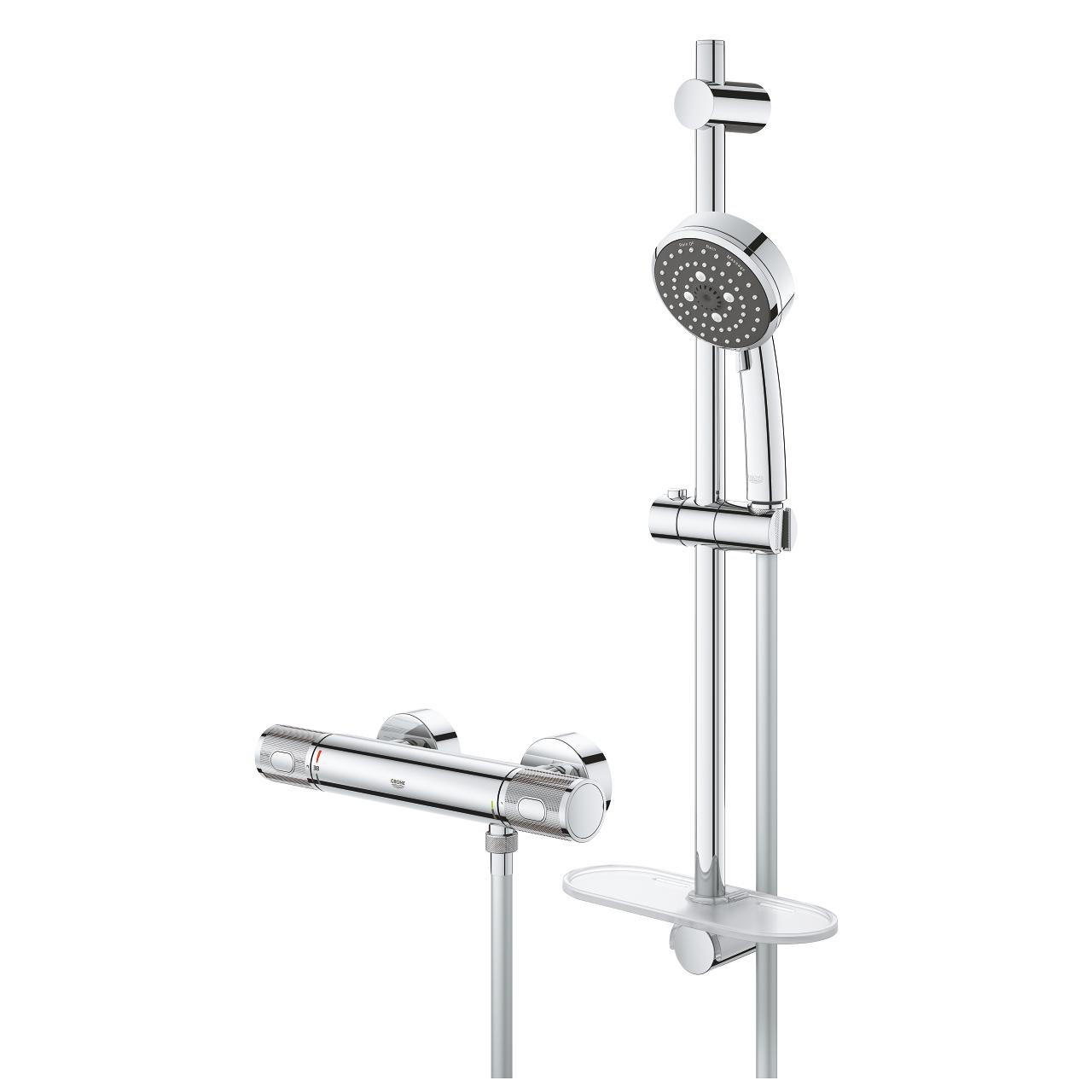 Змішувач для душу Grohe Precision Feel 34791000 з термостатом Хром (150038) - фото 4