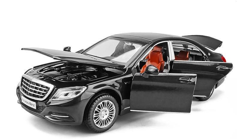 Игрушечная машинка Mercedes Benz S600 со светящимися фарами/звуковыми эффектами мотора 1:32 (VA-1199696633)