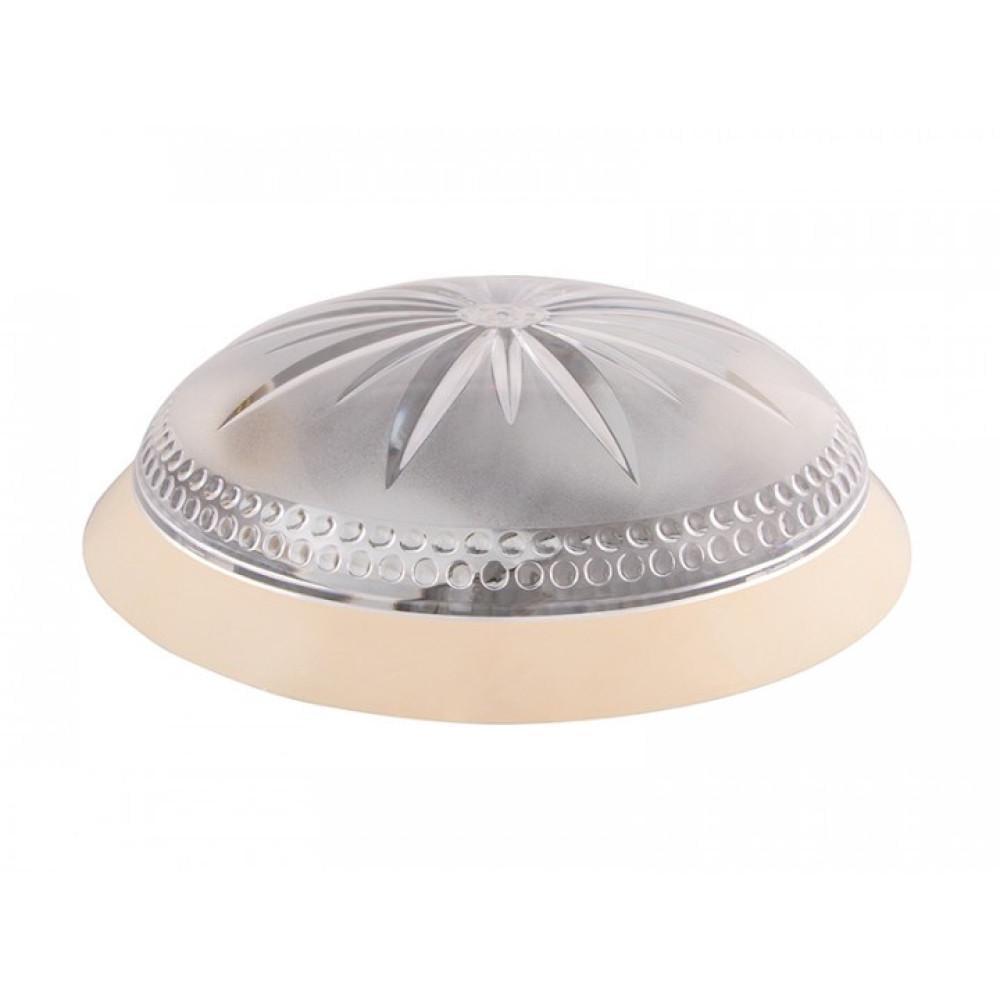 Настінно-стельовий світильник ERKA 1149-K круглий прозорий 2xЕ27 IP20 Слонова кістка (27551630)