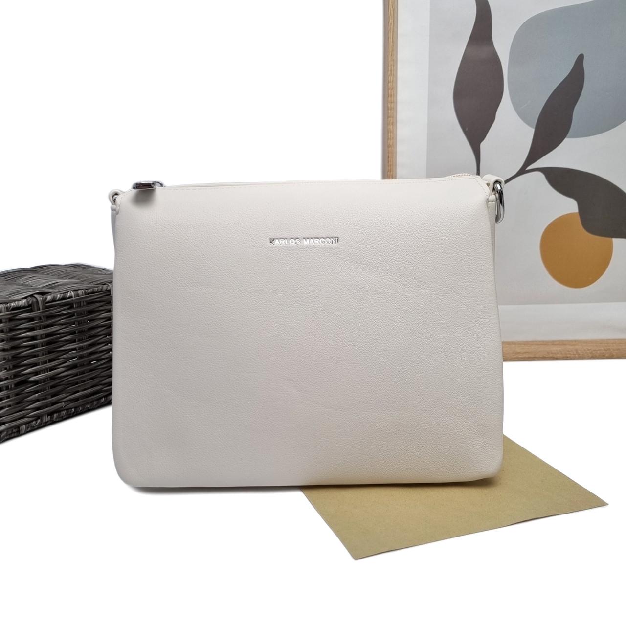 Сумка крос-боді Smile штучна шкіра Бежевий (HX143 milk)