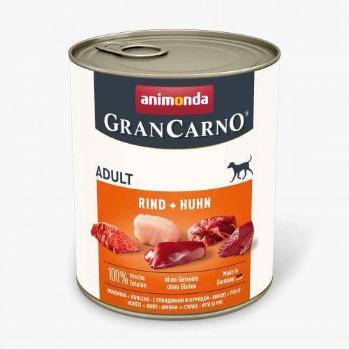 Корм влажный Animonda GranCarno для взрослых собак с говядиной и курицей 800 г