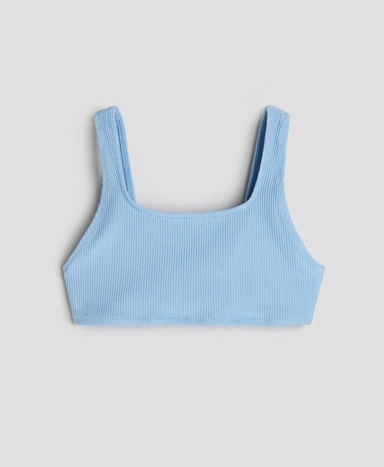 Купальный топ детский H&M 1123276 158-164 см Голубой (1111109407944)