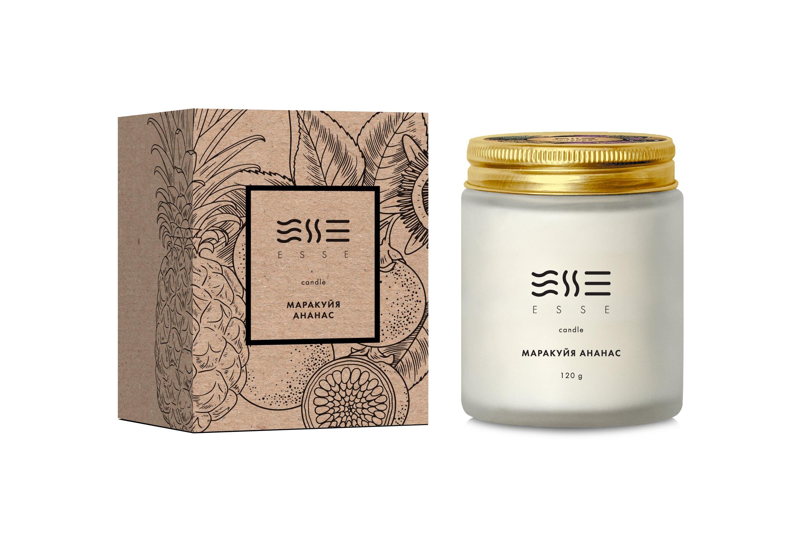 Аромасвечка Esse HOME Маракуйя/Ананас 120 г (32159956) Аромасвечка Esse HOME Маракуйя/Ананас 120 г (32159956)