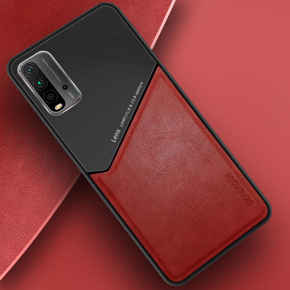 Комбинированный чехол Generous на Xiaomi Redmi 9T Red (20039-2D)