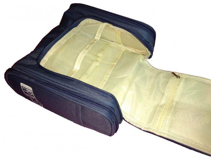 Органайзер дорожній підвісний розкладний Синій - фото 5 Органайзер дорожній підвісний розкладний Синій - фото 5