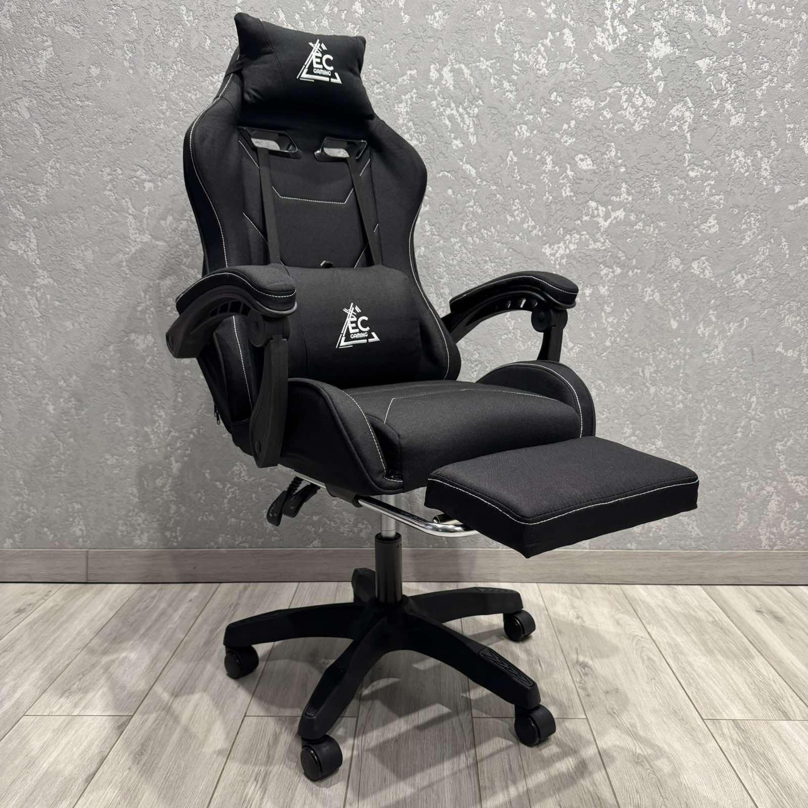 Крісло комп'ютерне тканинне EC Gaming K40 Чорний - фото 4