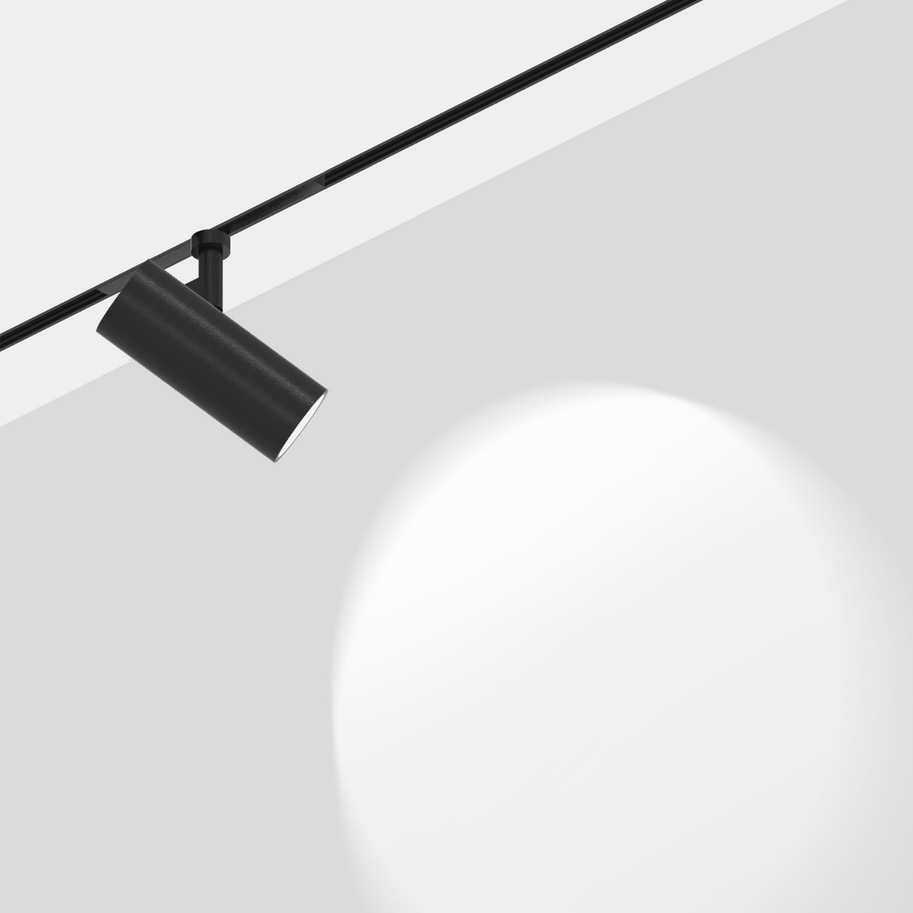 Світильник магнітний трековий MERALLI TUBE 33-85 6W 3000K/6000K регульована WIFI 2,4G TUYA Чорний (TRPVT3385)