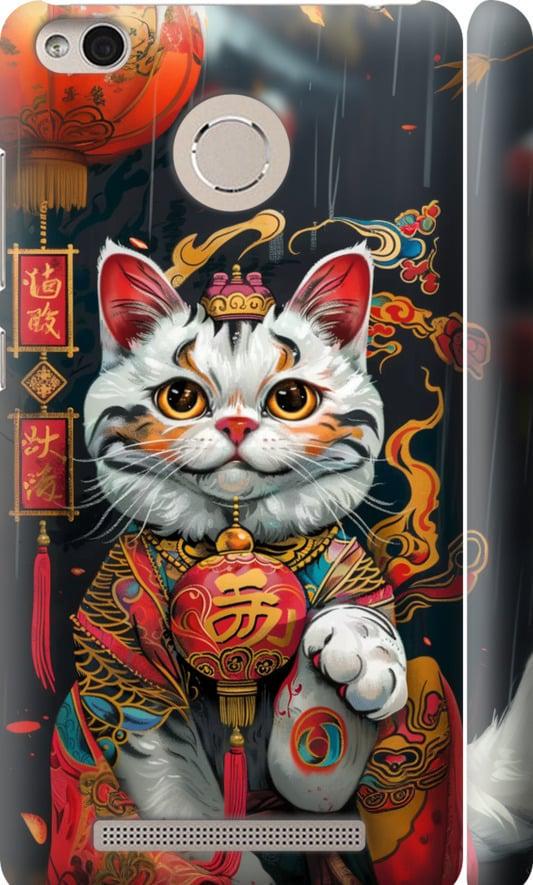 Чехол на Xiaomi Redmi 3 Pro China Cat v2 (6135m-341-42517)