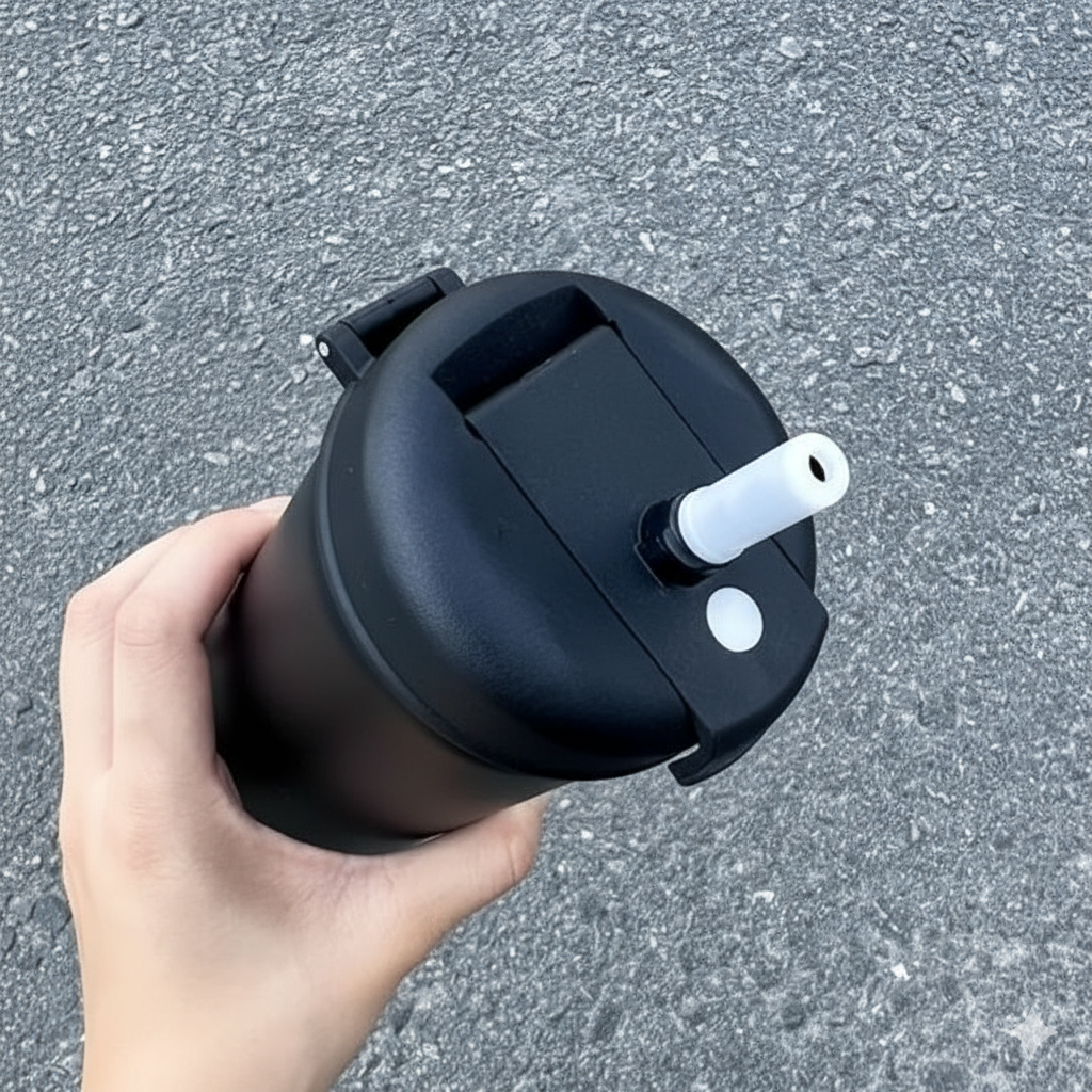 Термокухоль DIFFERENT JUST TO BE з соломинкою та чайним інфузором антиковзна Без BPA 650 мл Чорний (2802867124) - фото 6 Термокухоль DIFFERENT JUST TO BE з соломинкою та чайним інфузором антиковзна Без BPA 650 мл Чорний (2802867124) - фото 6